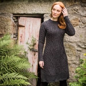 The Irish Store Gray Sweater dress